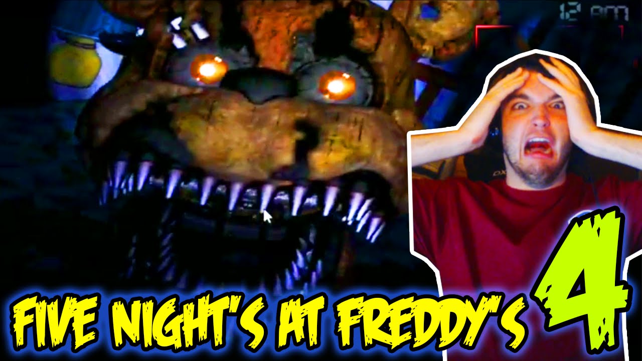 FIVE NIGHTS AT FREDDY'S 4 GAMEPLAY - FNAF 4 FREDDY SCARY JUMPSCARES & NIGHT  1-3! 