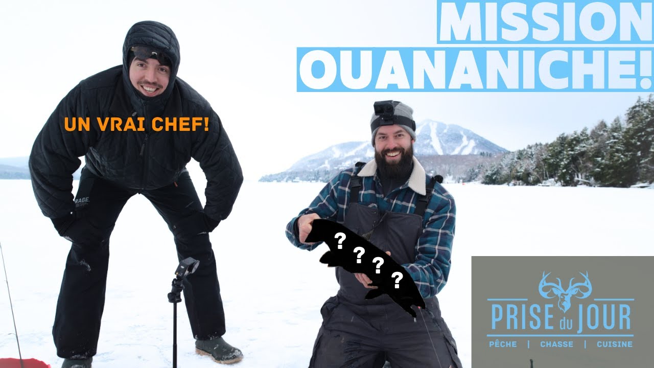 Pêche à la ouananiche de fou! Et cuisine sur glace avec @camilouichef