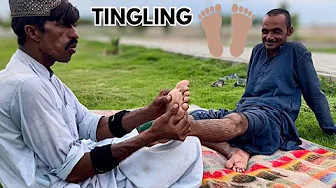 ASMR FEET & LEG CARE MASSAGE THERAPY MENS FOR TINGLING & STRESS RELIEF | FOOT REFLEXOLOGY MASSAGE