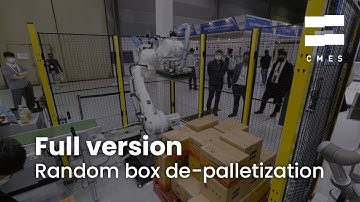 AI Random Box De-palletizer with ABB Robot(IRB4600) / 물류자동화 물류로봇
