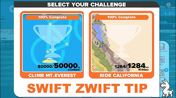 Swift Zwift Tip: Long Term Challenges on Zwift