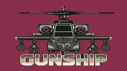 the gunship demo fairlight ! Commodore 64 (C64)