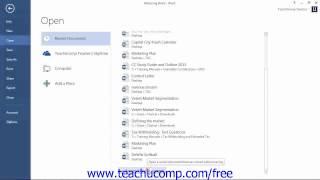 Free course! click: https://www.teachucomp.com/freelearn how to
recover unsaved documents in microsoft word at www.teachucomp.com. get
the complete tutorial ...