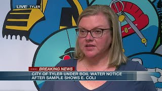 City of Tyler issues boil-water notice due to possible e. coli contamination