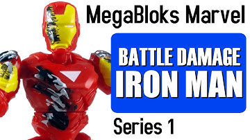 Mega Bloks Marvel Series 1 - Battle Damage Iron Man - MinifigCentral Unpacking Video