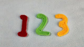 Crochet Numbers 1,2,3 / क्रोशिया से बुनये 1,2,3 नंबर