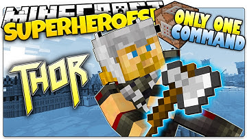 Minecraft | How To Be A Superhero! | THOR! | Only One Command (One Command Creation)