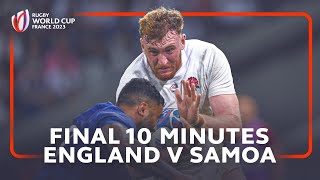 Relive a tense final last 7:34! | England v Samoa | Rugby World Cup 2023