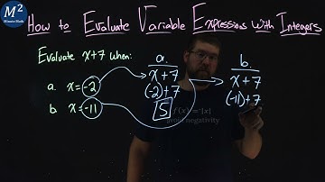 How to Evaluate Variable Expressions with Integers | Part 1 of 4 | Evaluate x+7 when x=-2 and x=-11