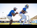 Coach thomas brown runs drills while micd up at rams 2021 training camp