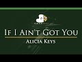 Alicia Keys - If I Ain't Got You - LOWER Key (Piano Karaoke Instrumental)