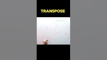 Transpose of Matrix #shorts #maths #tuition #studymotivation #education #students #tution