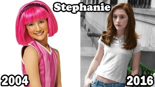 LazyTown THEN and NOW | Lazy Town Antes y Despues 2016