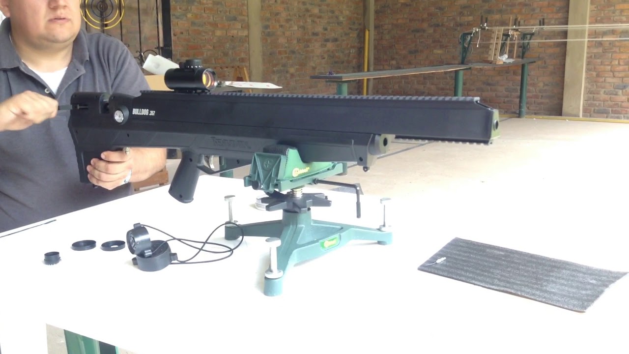 Rifle Benjamin Bulldog .35 - YouTube