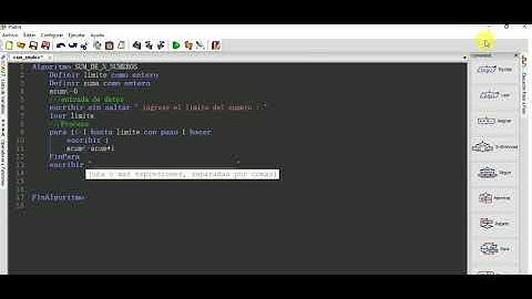 algoritmo suma de n numeros