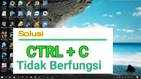 Memperbaiki Tombol CTRL+C Tidak Berfungsi