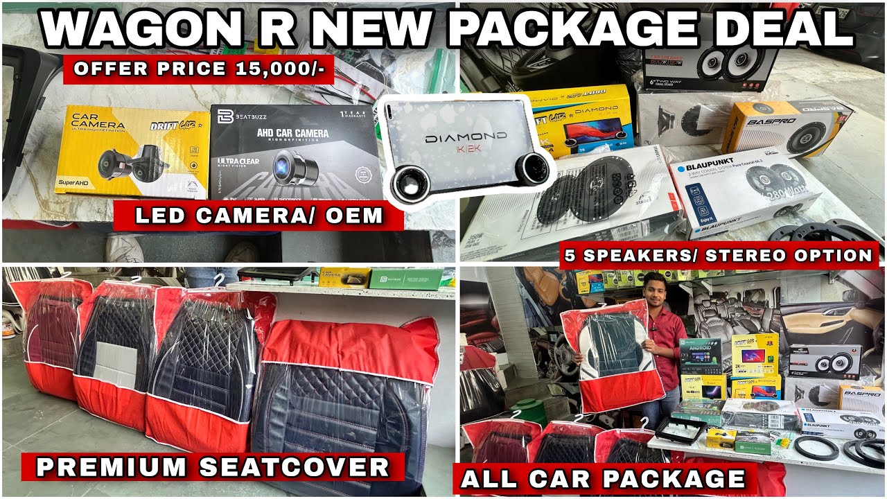 WAGON R Modification Package 15,000/- Wagon R Seat Covers SPEAKERS FOR ...