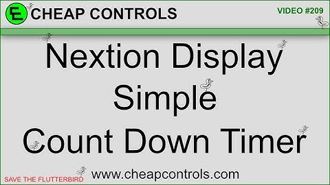 209 Simple Nextion Countdown timer relay control with feedback