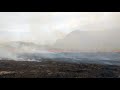 Grass Fires Near Bromo Volcano