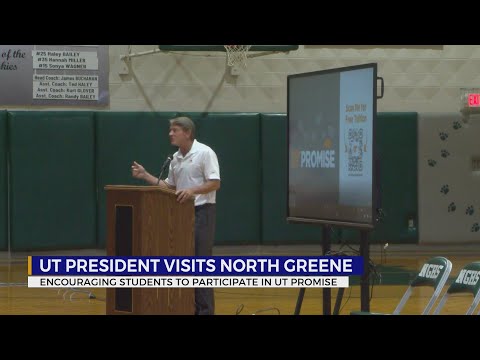 UT President Randy Boyd visits North Greene High School