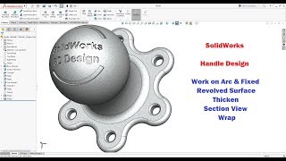 SolidWorks Tutorial | Handle Design with Wrap by Solidworks 3D Design 553 views 5 years ago 14 minutes, 42 seconds