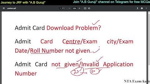 Admit Card Download Problem? Exam City/Centre not given? NET Exam Sept.-Oct. 2022 || Problem Solved