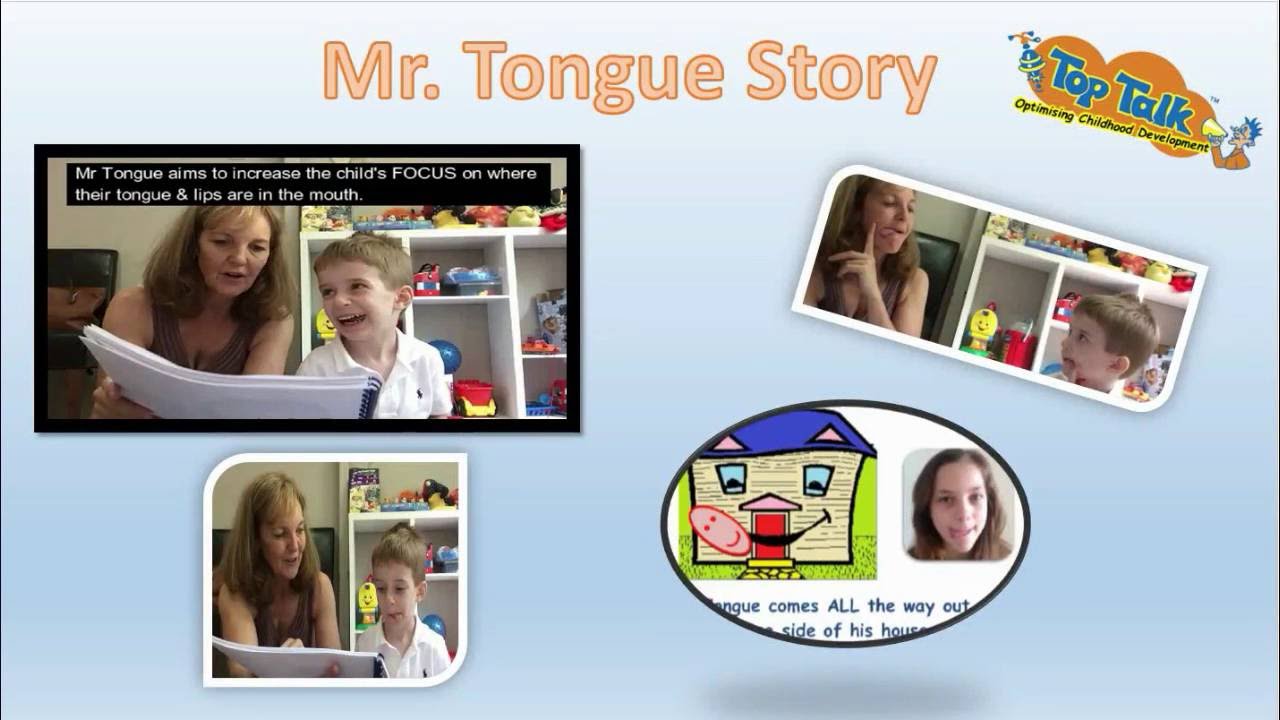 Mr Tongue Story Focus On Tongue Movements For Speech Langauge