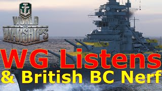 World of Warships- Wargaming Listens \& British Battlecruisers Get Nerfed