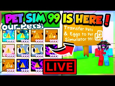 🔴LIVE - PET SIMULATOR 99 IS HERE!! *GIVEAWAYS & GRINDING* (Roblox)