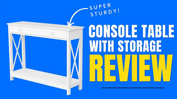 Oxford Design Console Table with Drawer and Shelves Review - Versatile Entry/Bedroom/Office Table