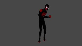 Miles Morales Punch Animation Blender (Test Render)