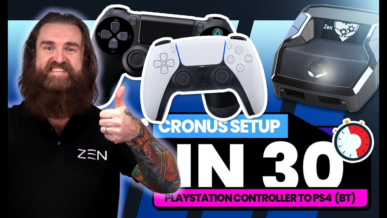 CRONUS IN 30: PlayStation Controller to PlayStation 4 (BLUETOOTH) (2022) 