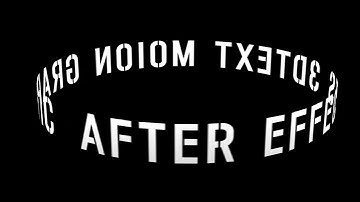 애프터이펙트 3D텍스트 모션그래픽ㅣAfter effects 3D text Motion Graphic