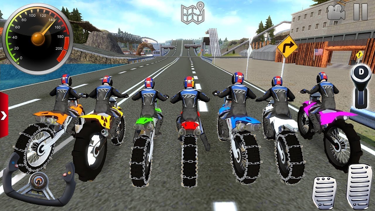 Impossible Police Bike Stunt Driving - US Dirt Bike Racing Simulator 2025 - android / ios gameplay