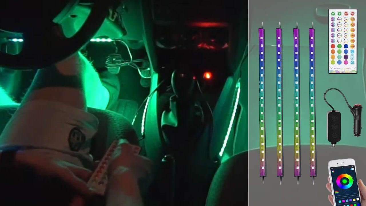 4 bandes LED RVB connectées pour voiture, Personnalisation
