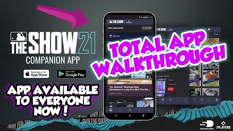 MLB THE SHOW 21 COMPANION APP TOTAL WALKTHROUGH! AVAILABLE TODAY ON ANDROID AND iPHONE STORES!