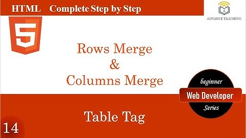 Table Tag Part-ii in HTML in Urdu/Hindi