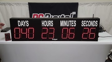 Special Event, School Stadium,Countdown till Days Timer w/Wireless Remote Control - DC-609T-DN-W-IN