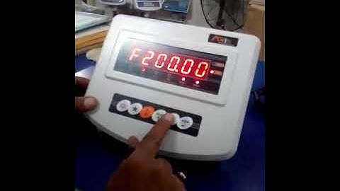 Axis Brand Pelican Plus Weighing Indicator Calibration Setting