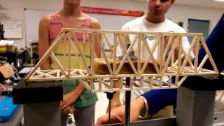 Balsa wood bridge testing MPHS