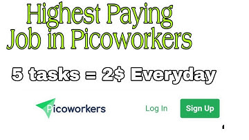 Highest Paying Job in Picoworkers | Do 5 tasks Earn 2$ Everyday | Picoworkers Helpline
