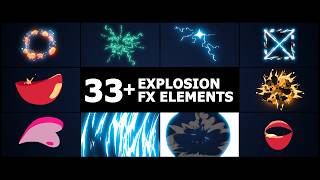 Free AI-Ready 33+ Action Cartoon Overlays (Ae) — Flash FX Elements Pack