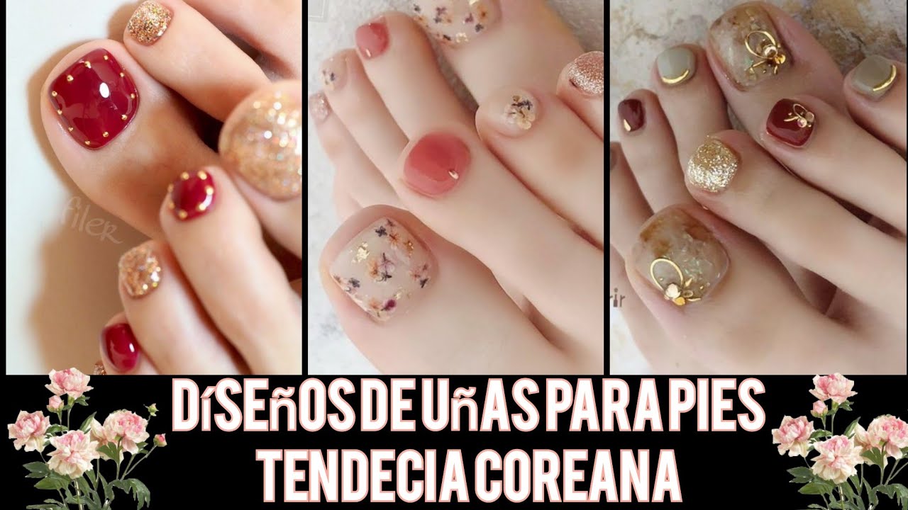 DÍSEÑOS DE UÑAS COREANAS 2021-2022❤️ UÑAS PARA PIES  ❤️+50diseños👌#trendynails #uñasparapies2021 - thptnganamst.edu.vn