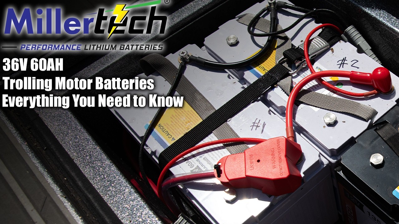 Millertech 36V 60AH Lithium Trolling Motor Battery | Power Your Trolling Motor All Day