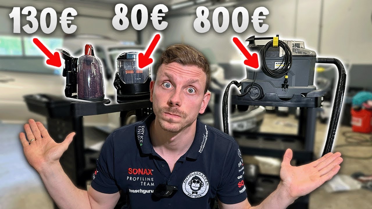 3 Polsterreiniger im Vergleich – Günstig vs. Teuer (LIDL, AMAZON)