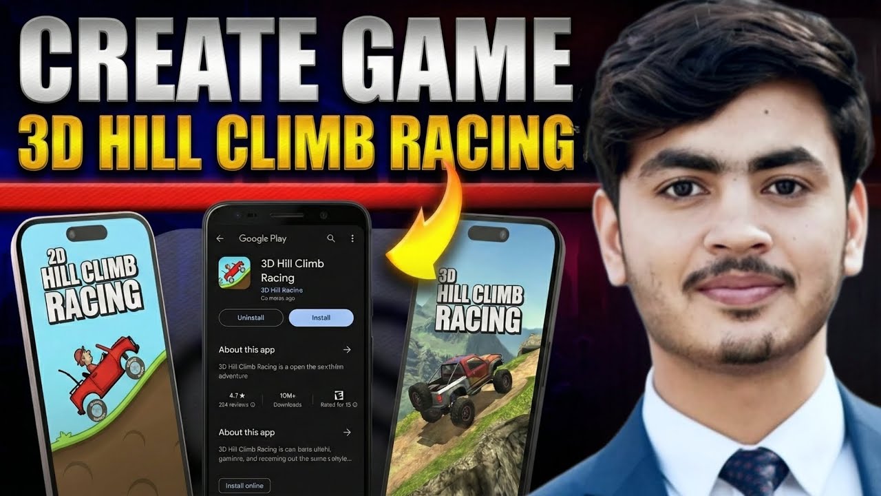 Create 3D Game on Mobile | No Coding | No PC - YouTube