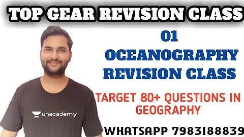NTA UGC NET 2021 | Revision Class 1 | Oceanography Revision Class 1 | By Ankit Sir | 3:00PM