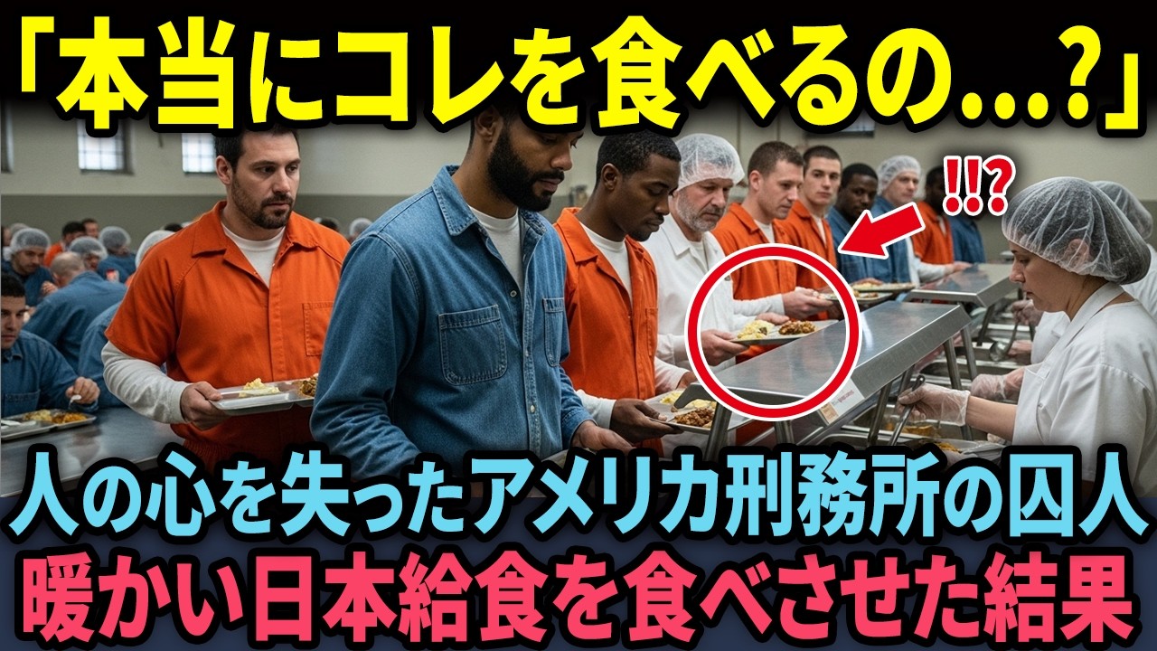 【海外の反応】「あの日本人が来てから囚人たちがおかしい…」アメリカ最悪の刑務所で日本の給食を試した結果…？