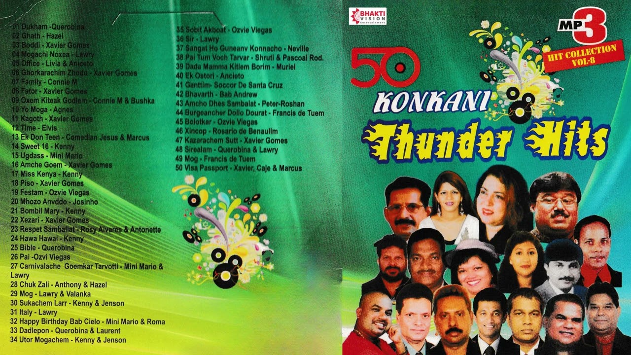 Top 50 Konkani Songs - Volume 08 || 50 Konkani Thunder Hits | Lawry, Lorna, Alfred Rose : MP3 Songs