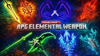  Release ] Full Pack RPG Elemental Weapons MCPE | 19 Weapon + Cosmetic 1.21+ screenshot 4